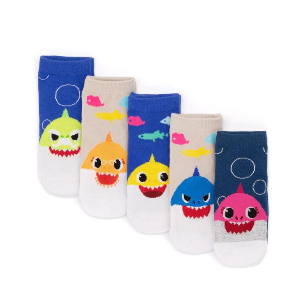 Baby Shark Childrens/Kids Socks (Pack of 5) / Multicolored